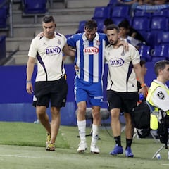 Calero sufre un esguince de tobillo