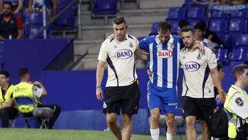 Calero sufre un esguince de tobillo