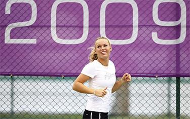 Caroline Wozniacki huele bien