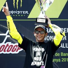 Rossi hails 'one of my best' at sombre Catalonia