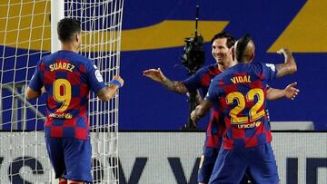 El chileno jugó a partir del minuto 62 en el triunfo del líder de LaLiga por 2-0 frente al Leganés. Ansu Fati y Messi marcaron los goles del conjunto catalán.