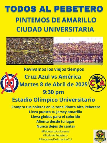 ¡Cuidado, Cruz Azul! Americanistas quieren invadir CU