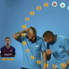 El cómico video de Vidal: un emoji para cada compañero