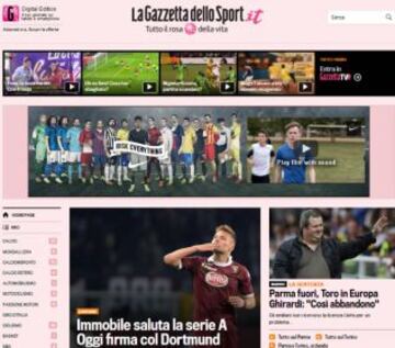 Portadas de la prensa extranjera