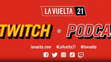Cartel promocional del canal de Twitch y el Podcast de La Vuelta.