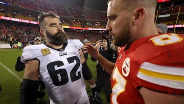 Kylie Kelce shocked by Jason and Travis' preschool stories