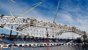 Las obras del estadio Santiago Bernabéu avanzan a buen ritmo