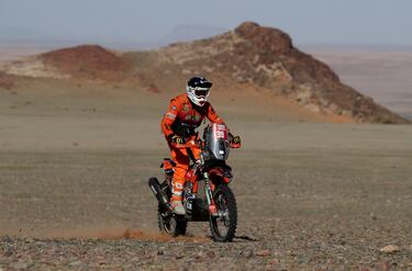 Benjamin Melot del equipo Esprit KTM en acción durante la etapa 9.