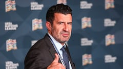 Paris (France), 08/02/2024.- Portuguese former player Luis Figo arrives to the UEFA Nations League 2024/25 League Phase Draw at Maison De La Mutualite in Paris, France, 08 February 2024. (Francia) EFE/EPA/Mohammed Badra
