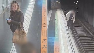 Una ‘mossa d’esquadra’ fuera de servicio rescata a un hombre que cayó a las vías del metro