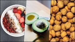 Frutos rojos, aguacates y nueces son algunos de los mejores alimentos que se pueden incluir en una dieta saludable