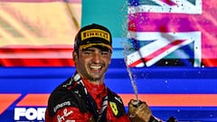 Carlos Sainz (Ferrari SF23). Marina Bay, Singapur. F1 2023.