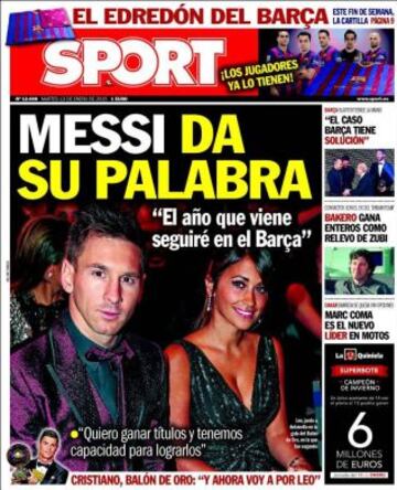 Portadas de la prensa deportiva