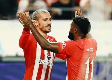 Gol del jugador francés del Atlético de Madrid con una transición de manual del Atleti con Lino robando la pelota en campo propio y Lemar lanzándose junto a Griezmann. El primero se la deja al segundo dentro del área y su tiro cruzado lo saca con el pie Lee. El rebote le vuelve a Lemaren el corazón del área, y este termina definiendo con un volea potente.