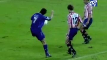 Sporting Gijon vs Real Madrid: Ra¨²l's stunning lob at El Molin¨®n