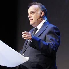 Javier Tebas, halagado por estar en el radar de la Premier League