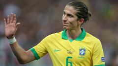 Filipe con la selecci&oacute;n brasile&ntilde;a. 