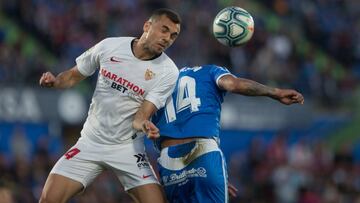 Joan Jordán, ante el Getafe.