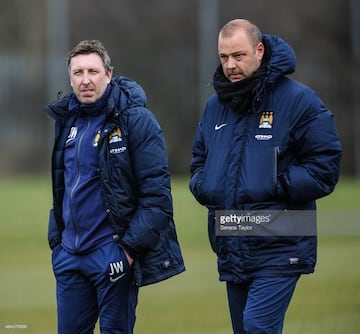 Jason Wilcox (left) has big ideas about Man City's academy.