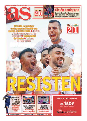 Las portadas de AS de febrero