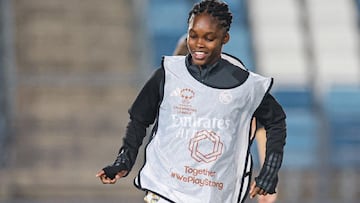 Linda Caicedo regresa a prácticas con el Real Madrid.