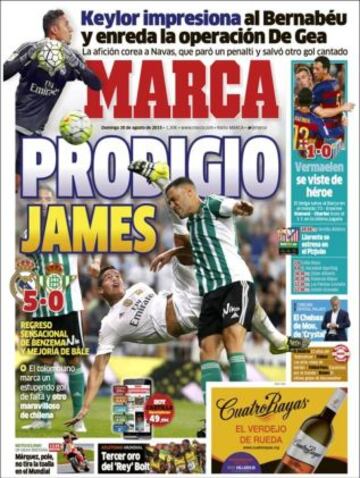 Portadas de la prensa deportiva