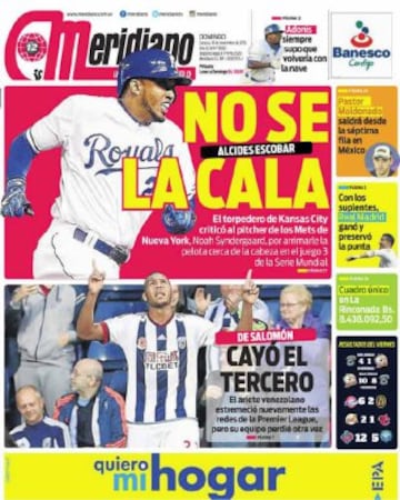 Portadas de la prensa mundial