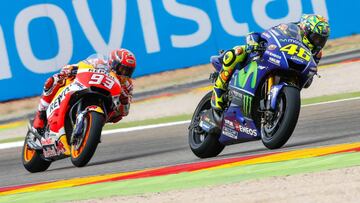 Rossi y M&aacute;rquez en Alca&ntilde;iz.