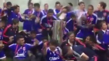 Ante Colo Colo: así festejó la U su última Copa Chile en 2015