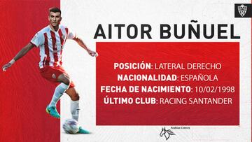 Aitor Buñuel, noveno fichaje para el Almería