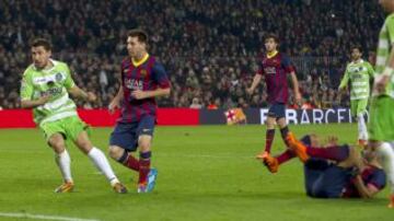 Copa del Rey. Barcelona-Getafe. 3-0. Messi anota el tercer gol del partido.