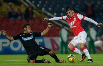 El delantero de 27 años llegó a Independiente Santa Fe proveniente del Junior. Ya vistió la camiseta Cardenal en 2014.