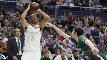 Anthony Randolph, durante un partido ante el Unicaja, rival al que el Real Madrid se enfrentó en la final de la Copa del Rey