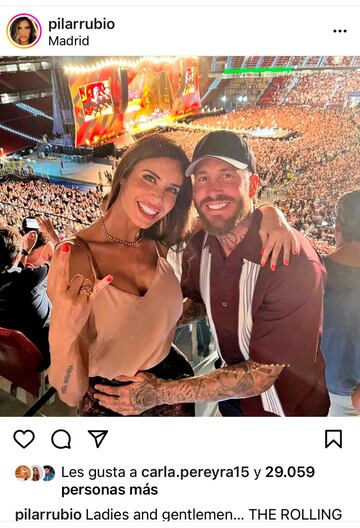 Pilar Rubio y Sergio Ramos. 