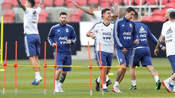 Argentina se entrena en Porto Alegre y viaja a Río de Janeiro