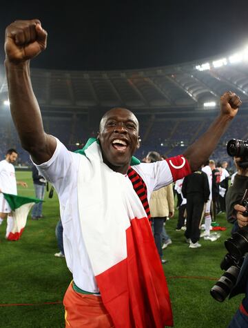 Seedorf celebra el Serie A de 2011.