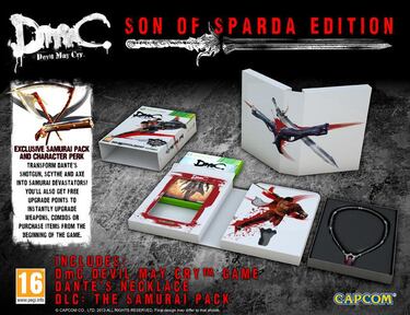 El collar de Dante y un DLC en la Edición Son of Sparda de Dmc