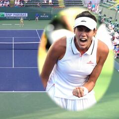 Muguruza es un ciclón: ¡3 latigazos y un grito 'a lo Nadal'!