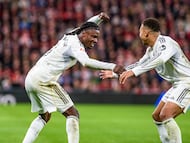 Kylian Mbappé netted two goals at San Mamés, either side of an Eduardo Camavinga header, as Los Blancos eased to victory in Bilbao.