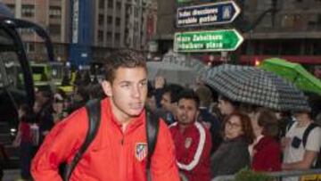 Lucas, a su llegada a Bilbao.