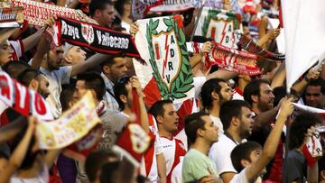 Aficionados del Rayo Vallecano.