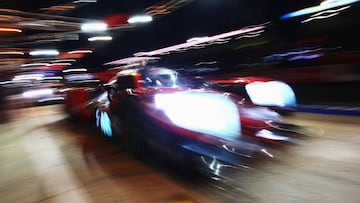 LE MANS, FRANCE - JUNE 14:  The IDEC Sport Oreca 07 of Paul Lafargue, Paul Loup Chatin and Momo Rojas stops for a pit stop during qualifying for the Le Mans 24 Hour race at the Circuit de la Sarthe on June 14, 2018 in Le Mans, France.  (Photo by Ker Robertson/Getty Images)