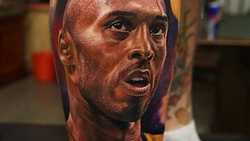 Todo por su ídolo: ¡se tatúa la cara de Kobe Bryant!