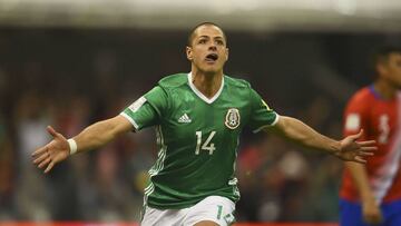 Chicharito iguala a Jared Borgetti como máximo goleador del Tri