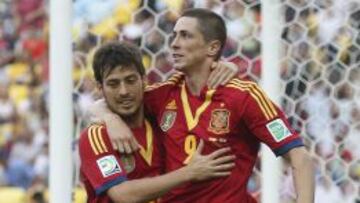 Fernando Torres y David Silva.