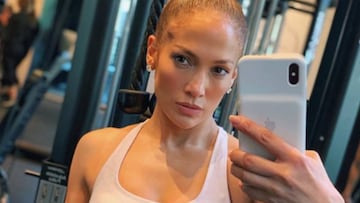 La cantante estadounidense compartió en su cuenta de Instagram una foto con ropa deportiva después de entrenar.