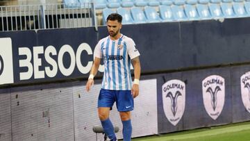 Armando Sadiku, tras ser sustituido frente al Extremadura.