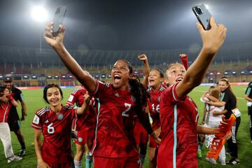 Nigeria y Colombia se enfrentaron por las semifinales del Mundial Femenino Sub 17 de la India en el Estadio Fatorda de Goa.