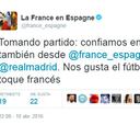 La embajada de Francia apuesta por la remontada del Madrid