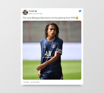 Aluvión de memes tras la relación Mbappé - Barça